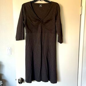 NWOT HornyToad women’s heathered brown travel dress